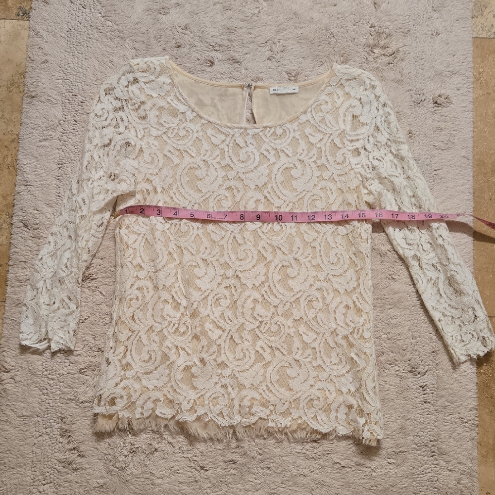 Club Monaco Lace Blouse - Cream